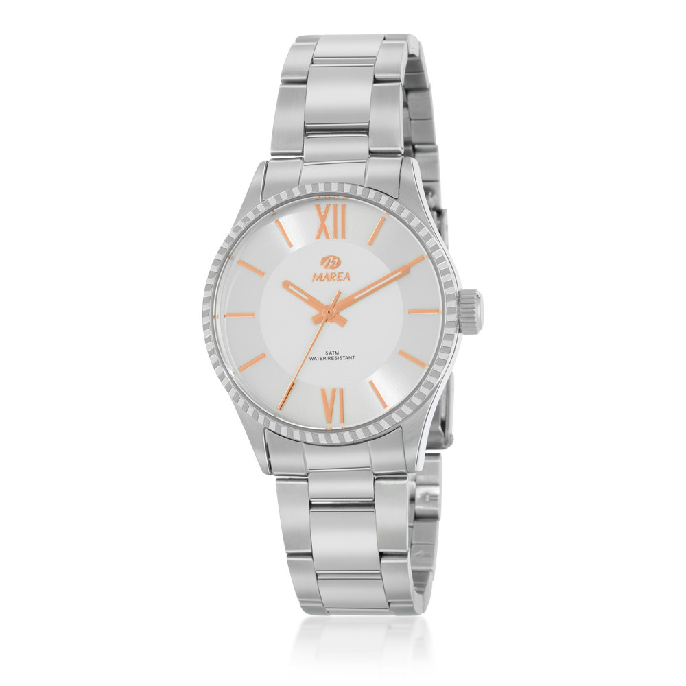 RELOJ MUJER MAREA PLATEADO Y ROSADO B36190/1