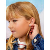 PENDIENTES PERRITO PLATA CON ESMALTE D03601/BF
