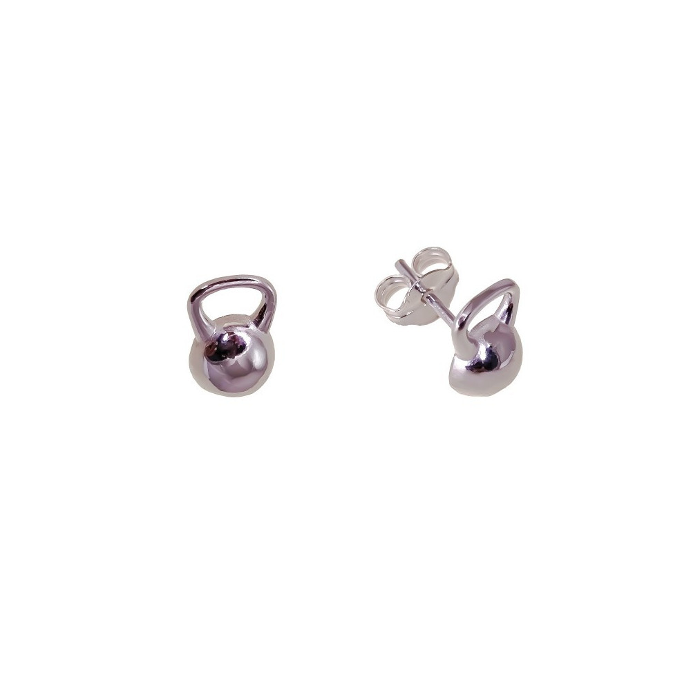 PENDIENTES PESAS KETTLEBELL PLATA DE LEY