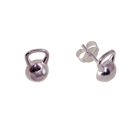 PENDIENTES PESAS KETTLEBELL PLATA DE LEY