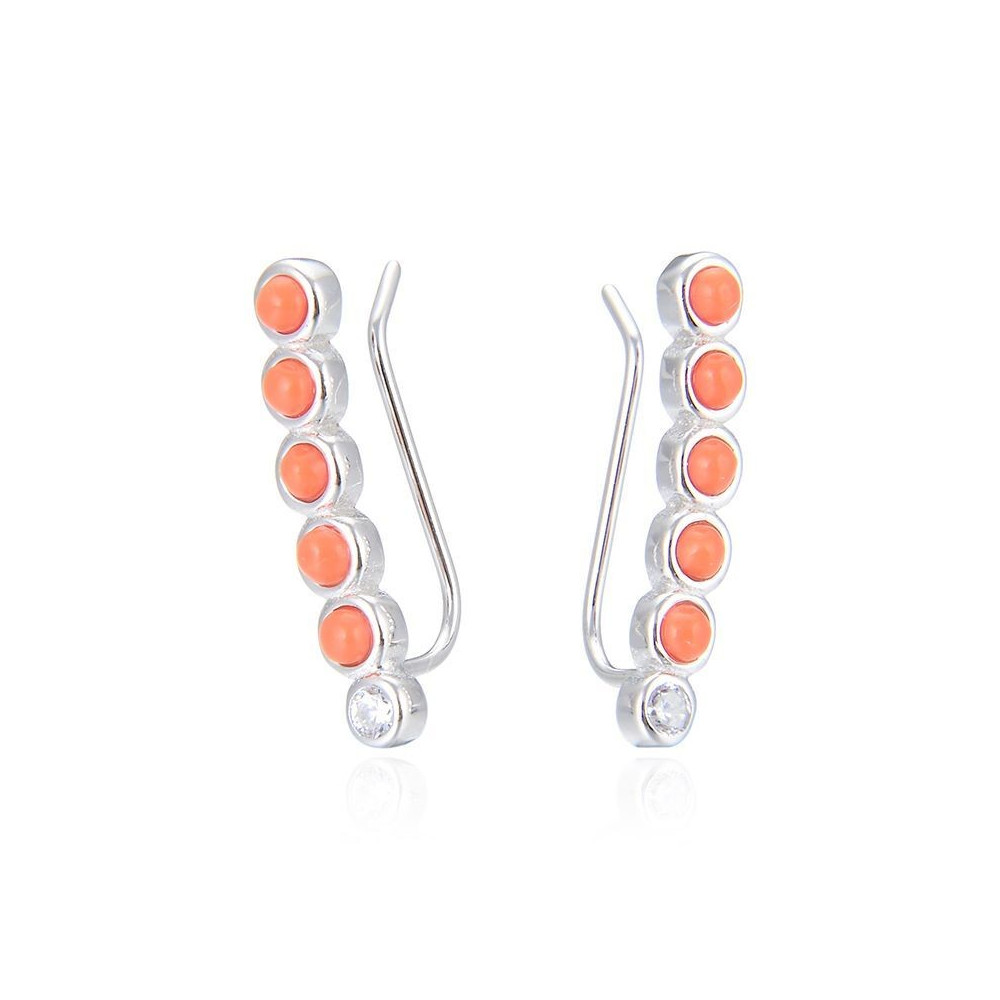 PENDIENTES TREPADORES BARRA PLATA DE LEY