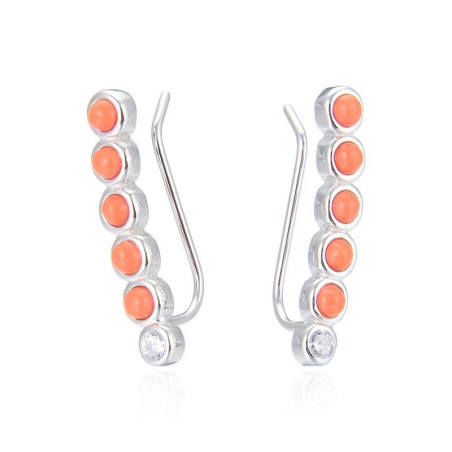 PENDIENTES TREPADORES BARRA PLATA DE LEY