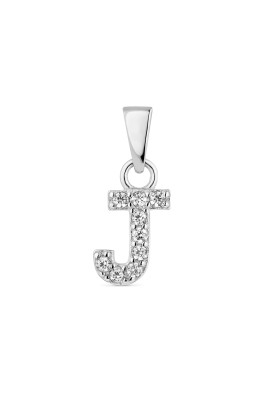 COLGANTE INICIAL "J" PLATA DE LEY