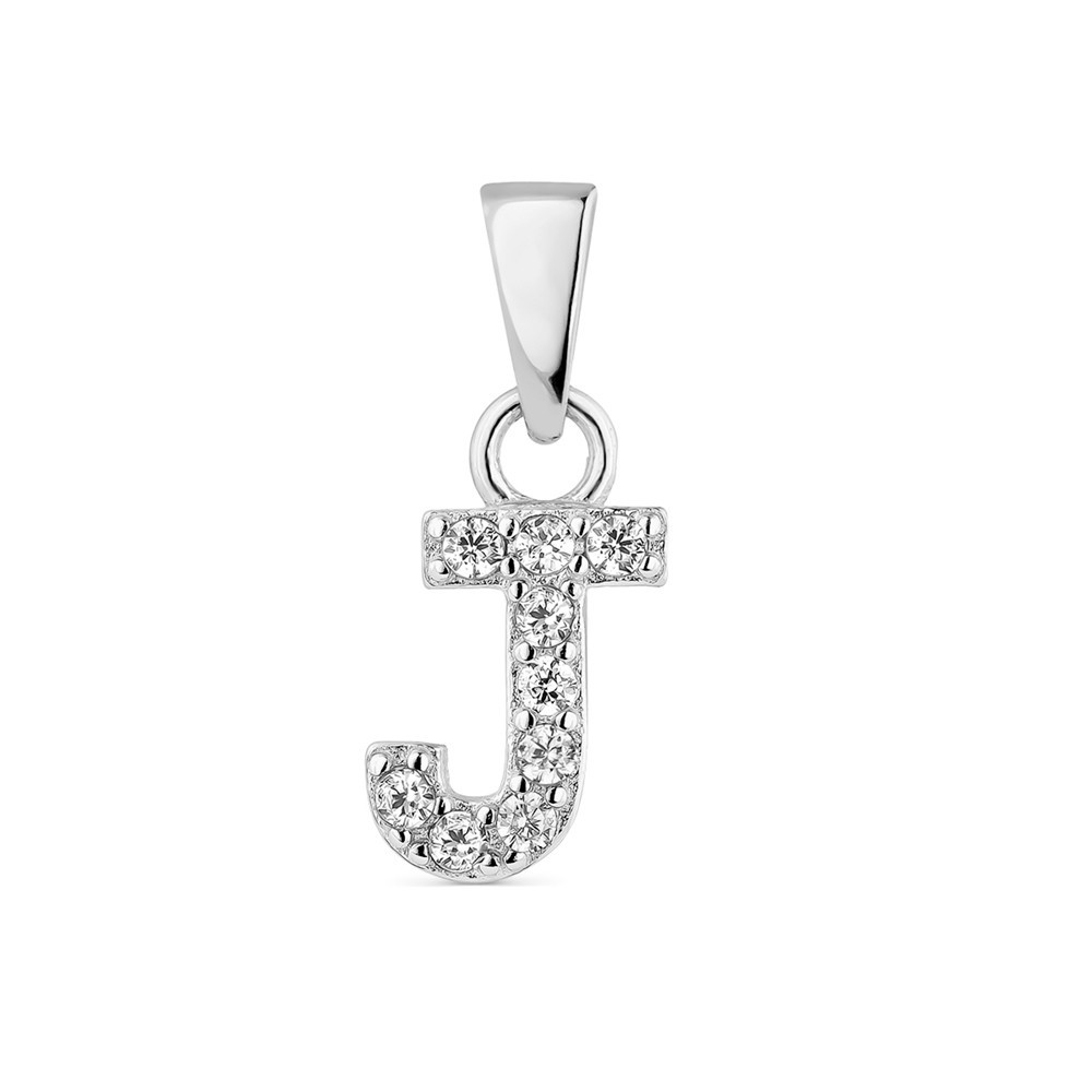COLGANTE INICIAL "J" PLATA DE LEY