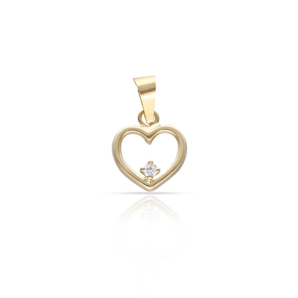 COLGANTE CORAZÓN CALADO ORO 18 KL
