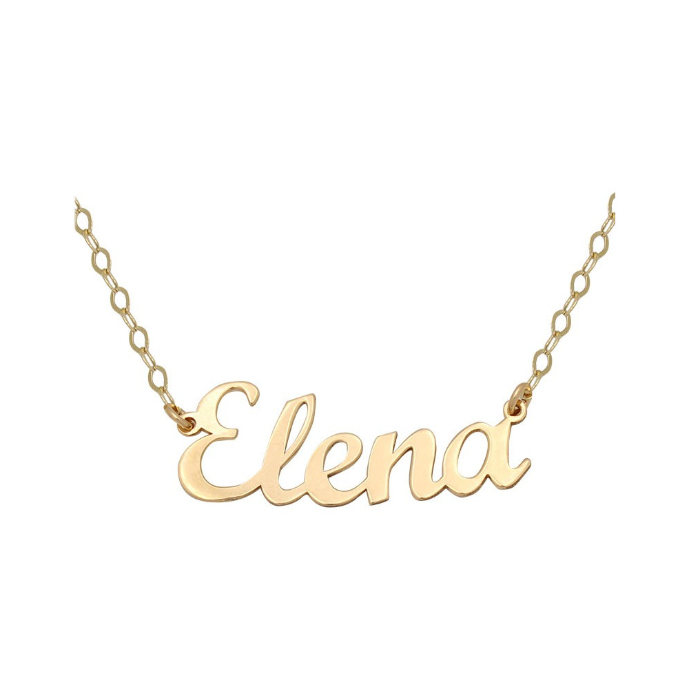 GARGANTILLA NOMBRE PERSONALIZABLE ORO AMARILLO 18 KL 6 LETRAS