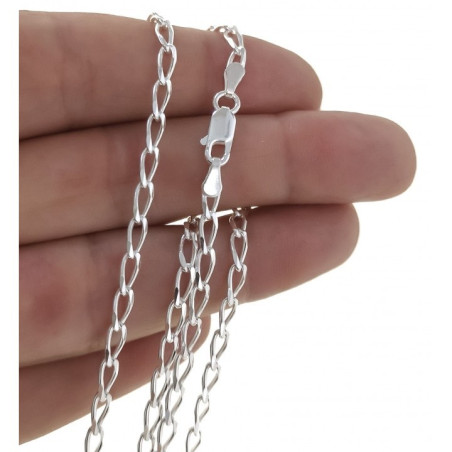 CADENA BILBAO PLATA DE LEY 60 CM