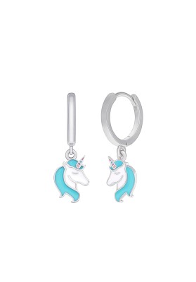 PENDIENTES ARO UNICORNIO PLATA MAREA D02401/AJ
