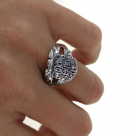 ANILLO HARLEY DAVIDSON PLATA PRIMERA LEY