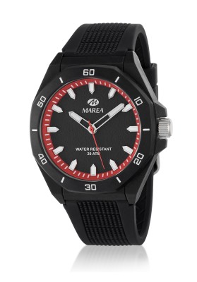 Reloj Marea B35378/1 Hombre Deportivo Negro y Rojo 43 mm