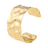 BRAZALETE TEXTURA ACERO BAÑADO EN ORO