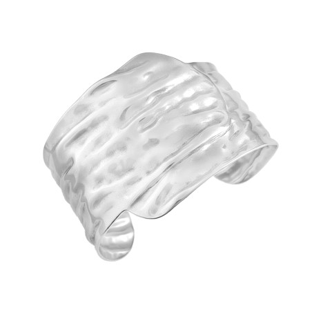 BRAZALETE TEXTURA ACERO 45 MM ANCHO