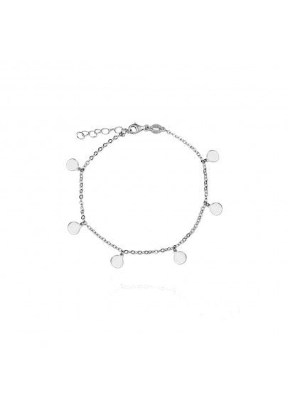 STERLING SILVER DISCS BRACELET