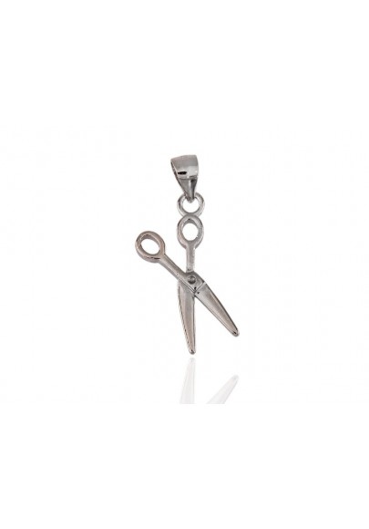 STERLING SILVER SCISSORS PENDANT