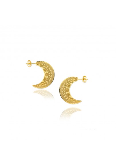 STERLING SILVER MOON EARRINGS