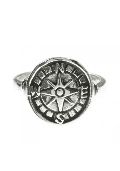 STERLING SILVER WIND ROSE RING