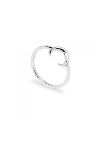 STERLING SILVER MOON RING