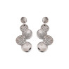 Pendientes de plata de ley con diseño circular - Joyas AG23
