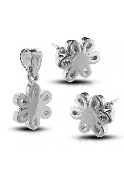 STERLING SILVER FLOWER SET