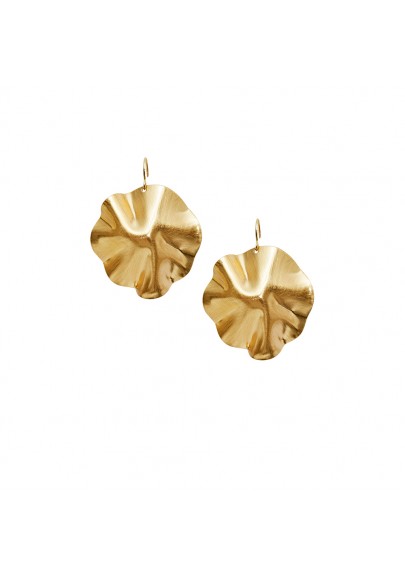 GOLD PLATED FLOWER EARRINGS