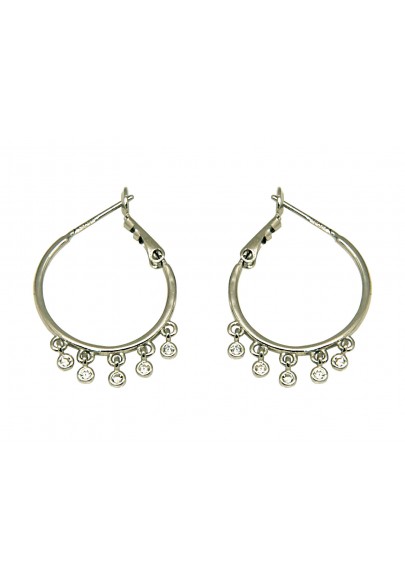 STERLING SILVER HOOP EARRINGS