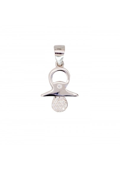 STERLING SILVER PACIFIER PENDANT