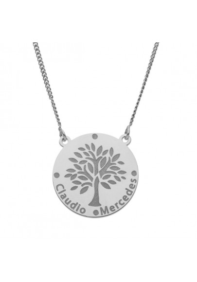 STERLING SILVER TREE OF LIFE NAMES NECKLACE