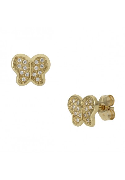 PENDIENTES MARIPOSAS ORO 18 KL