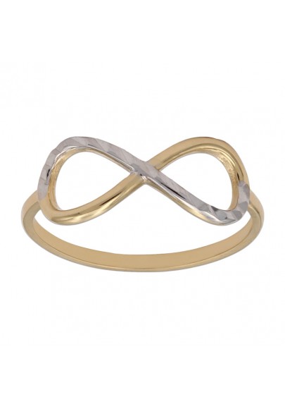 ANILLO INFINITO BICOLOR ORO 18 KL