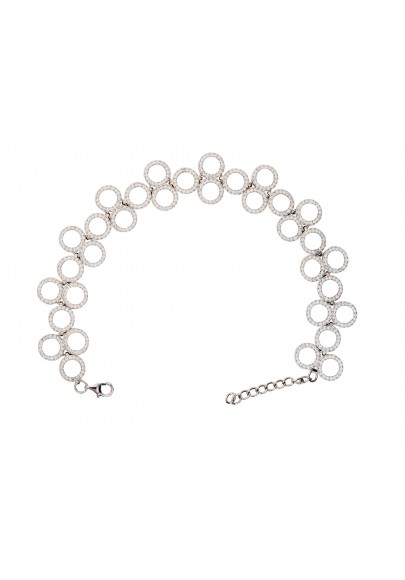 PULSERA CÍRCULOS PLATA DE LEY