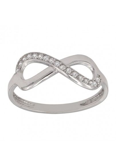 ANILLO INFINITO ORO BLANCO 18 KL