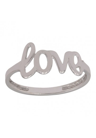 ANILLO LOVE ORO BLANCO 18 KL