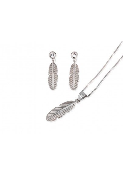 CONJUNTO PLUMA PLATA DE LEY