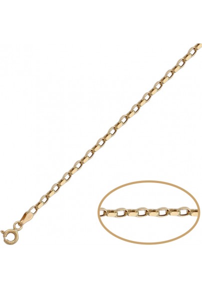 HOLLOW 18K GOLD BELCHER CHAIN