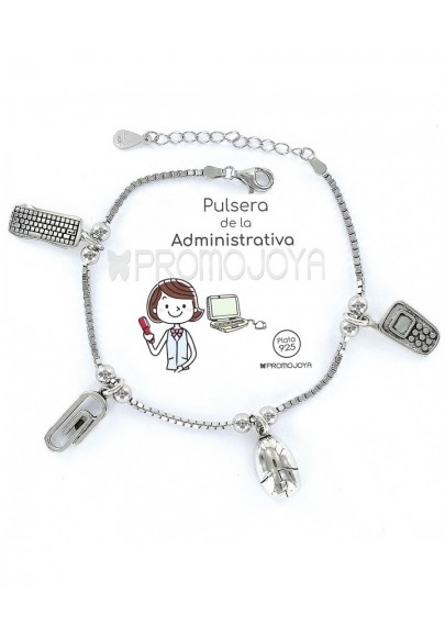 PULSERA DE LA ADMINISTRATIVA "ERES LO MÁS" PLATA DE LEY