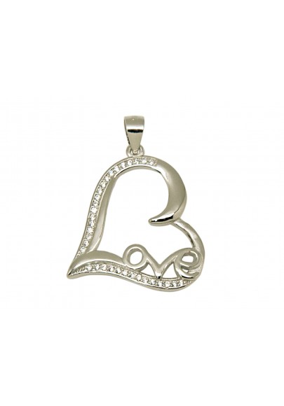 STERLING SILVER HEART PENDANT